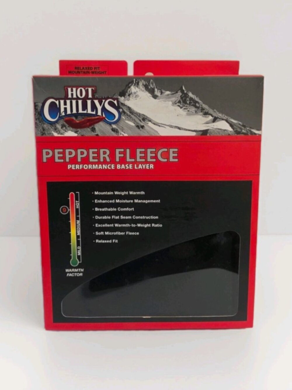 Share Hot Chillys Womens LG Base Layer Pepper Fleece Mtn Weight Relaxed Fit Blac